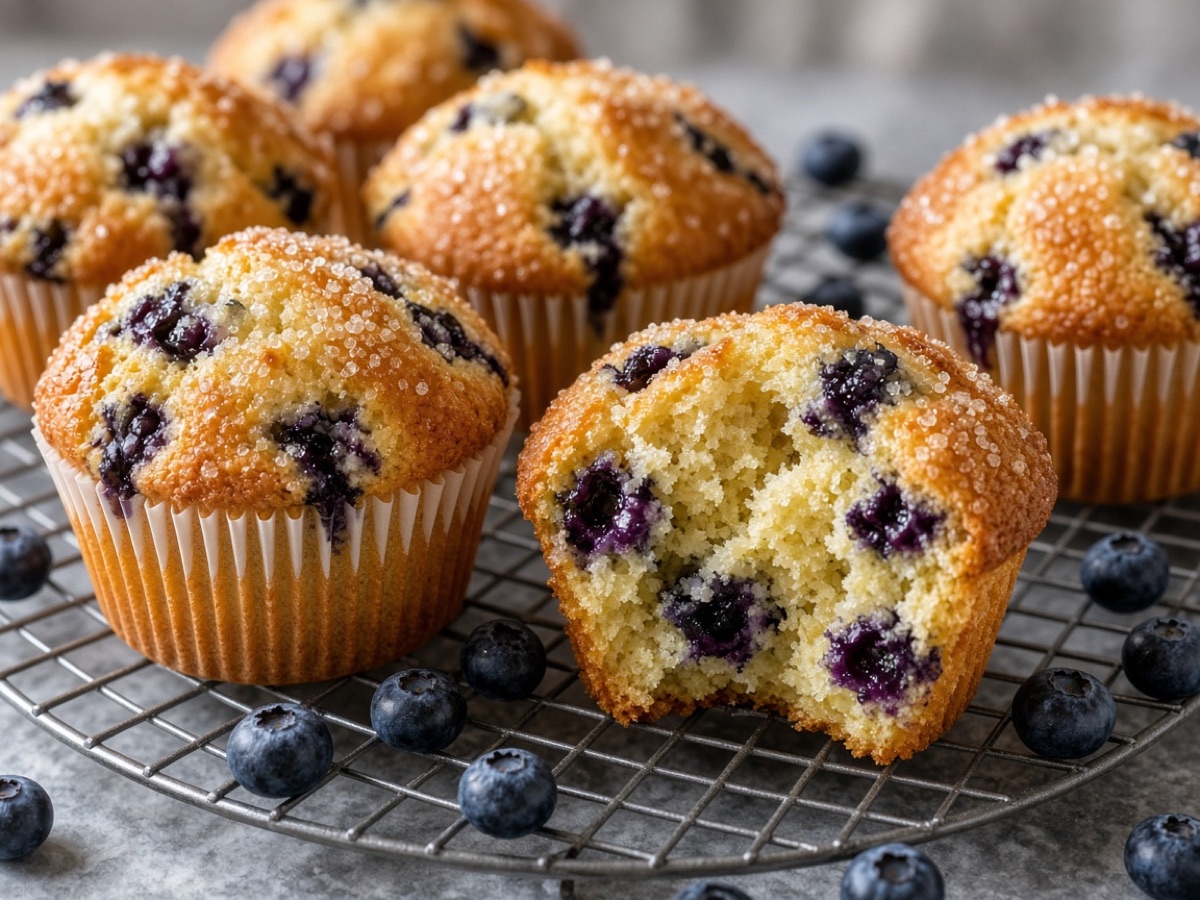 Bakery-Style Blueberry Muffins