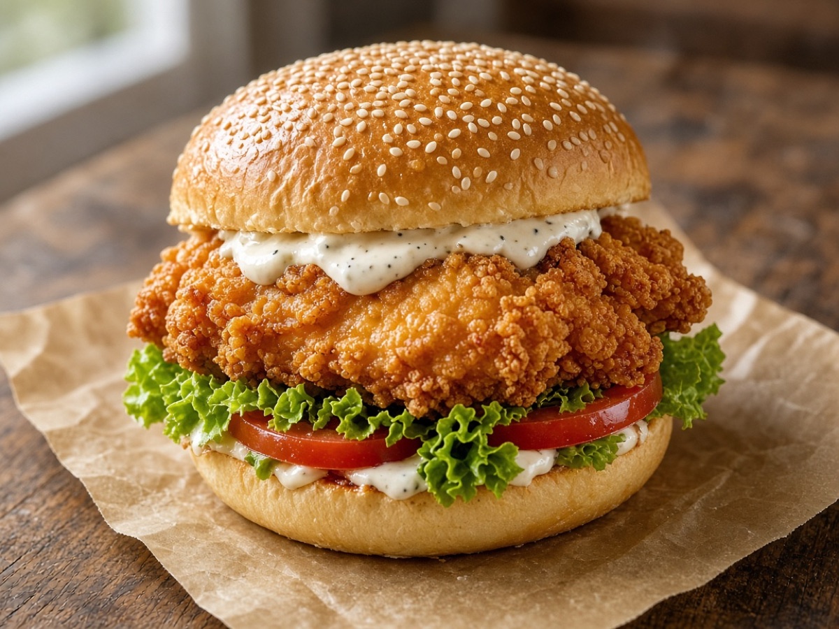 Crispy Buttermilk Chicken Burger