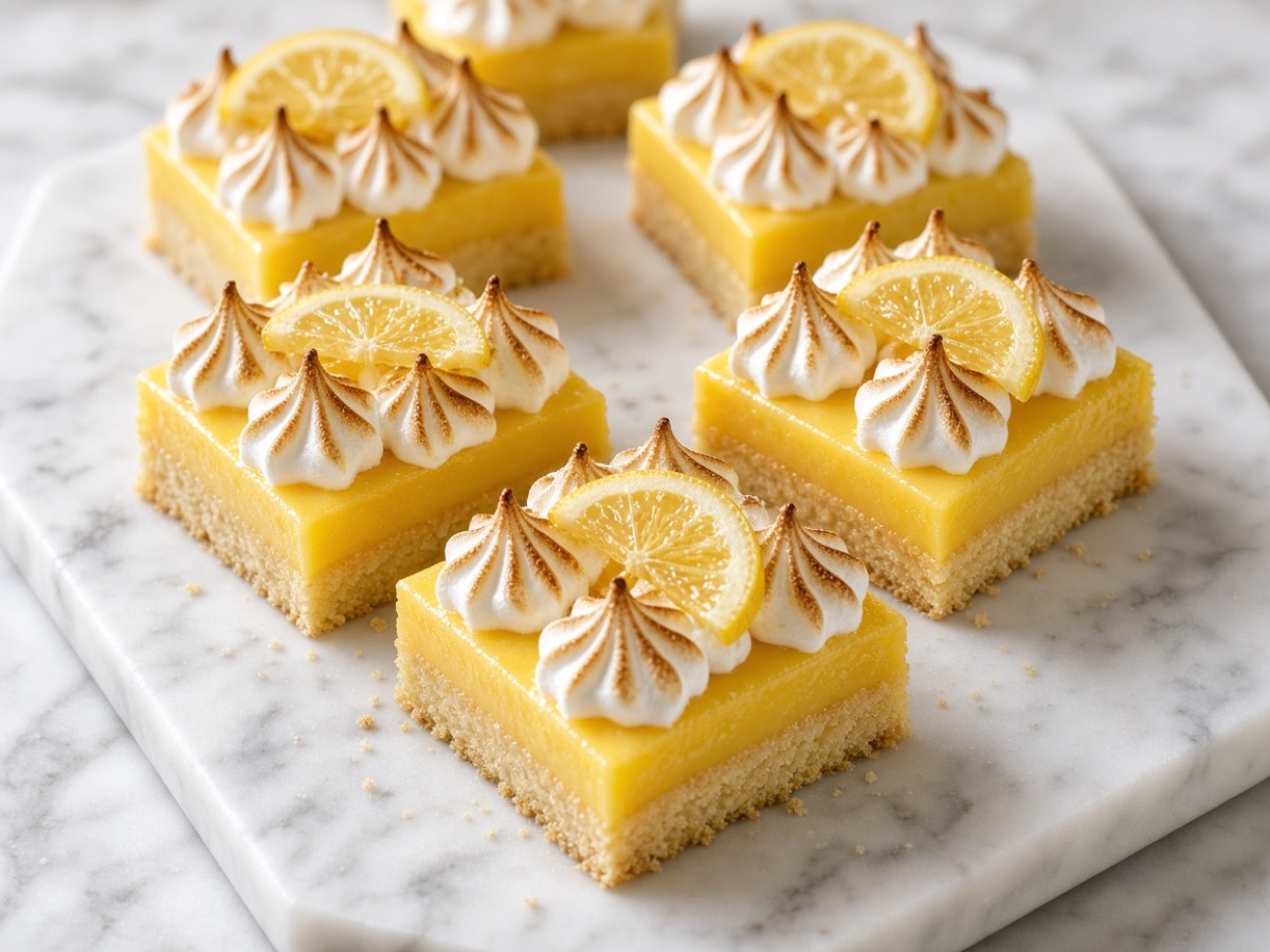 Lemon Cream Bars with Meringue