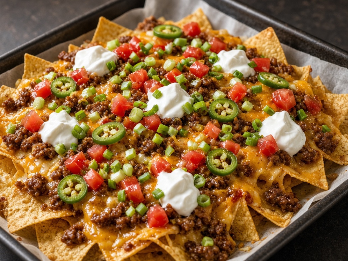 Loaded Sheet-Pan Nachos